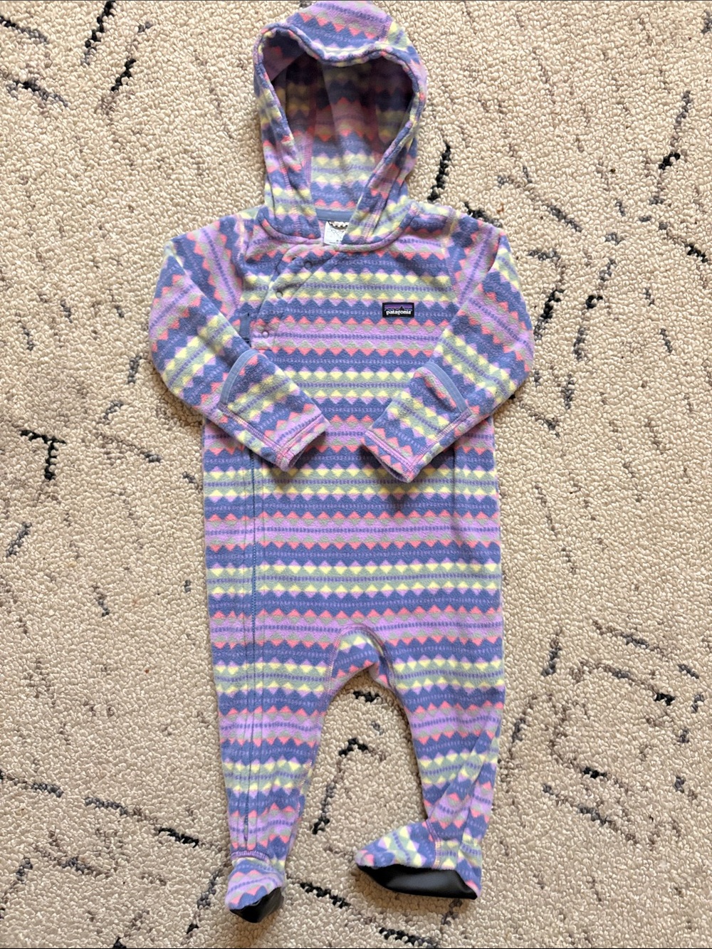 Patagonia fleece bunting snowsuit (6/12m) NWOT